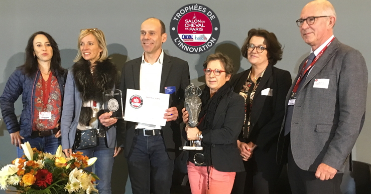 trophée de l'innovation prix du jury avec logo
