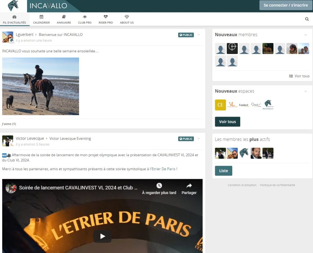 INCAVALLO, nouveau réseau social